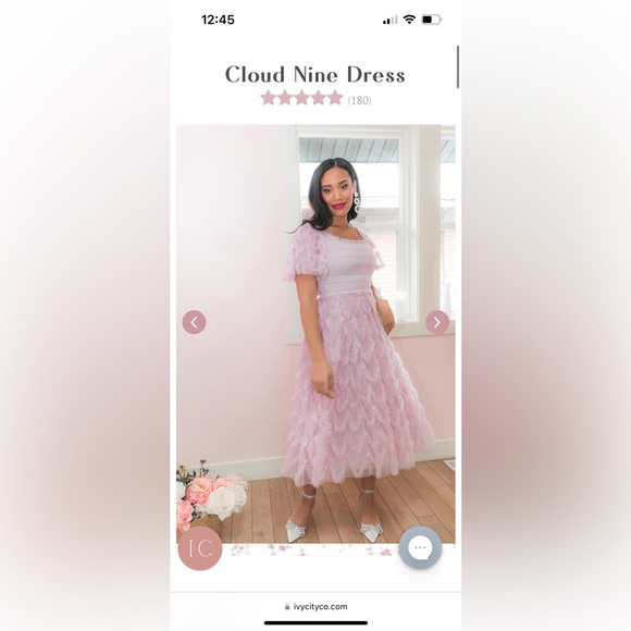 Ivy City Co Cloud Nine Dress, Pink (size large) - Picture 1 of 5
